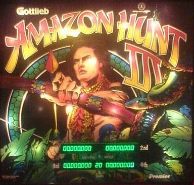 Amazon Hunt III backglass