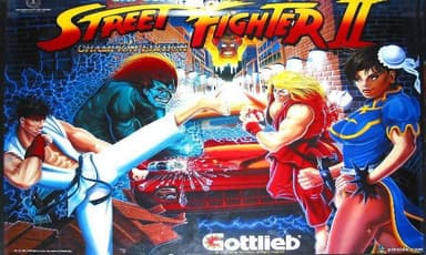 Street Fighter II backglass