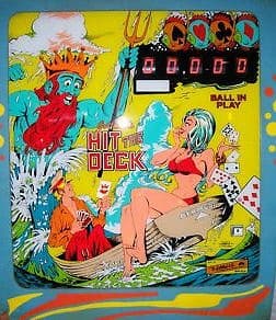 Hit the Deck backglass