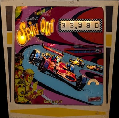 Spin Out backglass