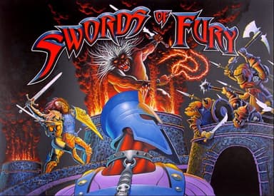Swords of Fury backglass