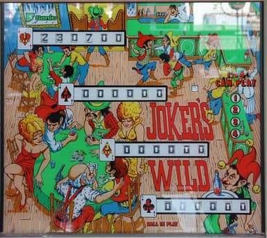 Joker's Wild backglass