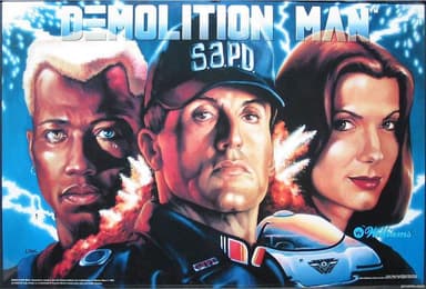Demolition Man backglass