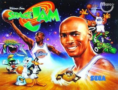 Space Jam backglass