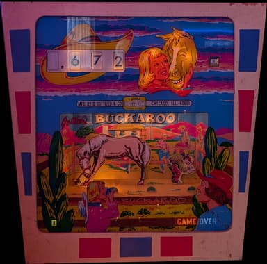 Buckaroo backglass