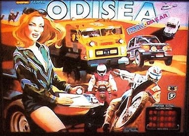 Odisea Paris Dakar backglass