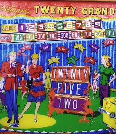 Twenty Grand backglass