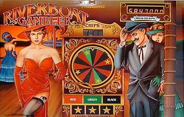 Riverboat Gambler backglass