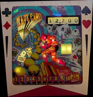 Capt. Card backglass