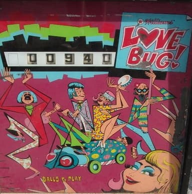 Love Bug backglass