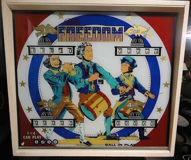 Freedom (EM) backglass