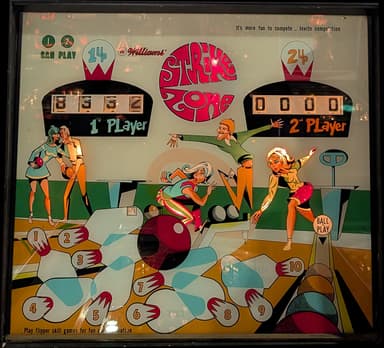 Strike Zone backglass